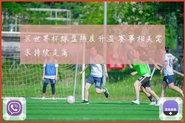 买世界杯球盘热度升温 赛事相关需求持续走高